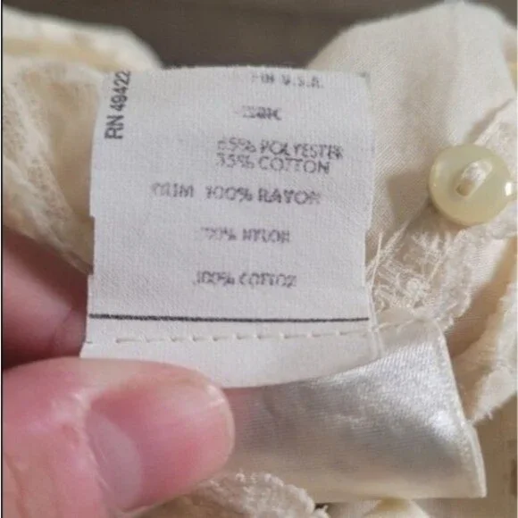 Gunne Sax Jessica’s Gunnies 1970s Vintage Victorian Style Ruffles & Lace Blouse - Picture 11 of 11